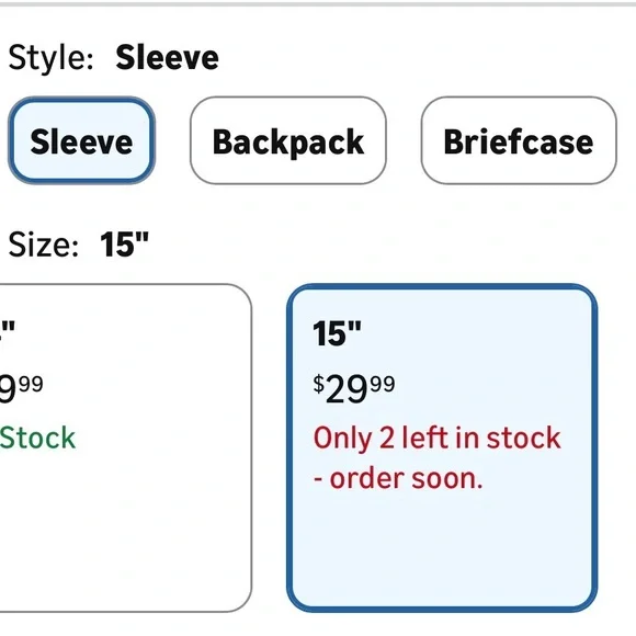 Dell Heather Gray Laptop 15” Sleeve Bag - Picture 6 of 8